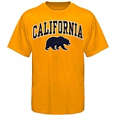 Cal Bears Arch Over Logo WEM T-Shirt - Gold,baseball caps,new era cap wholesale,wholesale hats